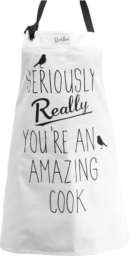 Dutch Rose Amsterdam Schort 75 X 80 Cm Wit 1 Dutch Rose Amsterdam Schort 75 X 80 Cm Wit