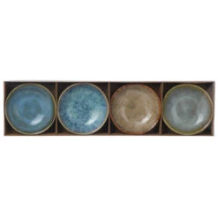 Excellent Houseware Snackschaaltjes Rustiek 4 Stuks 3 Assorti -Keukenartikelen Verkoop 101 2485 3 1