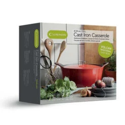 Cuisinox Gietijzeren Braadpan Ø29 Ovaal Volcan Rood Geëmailleerd -Keukenartikelen Verkoop 101 3279 3 1