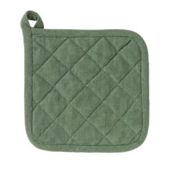 Pannenlap Indi Army Green 20 X 20 Cm Linen And Mor