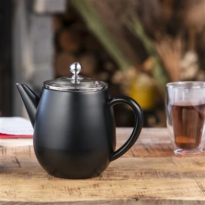 Bredemeijer Theepot 1,1L Duet Eva Mat Zwart 5 Bredemeijer Theepot 1,1L Duet Eva Mat Zwart - Afbeelding 5