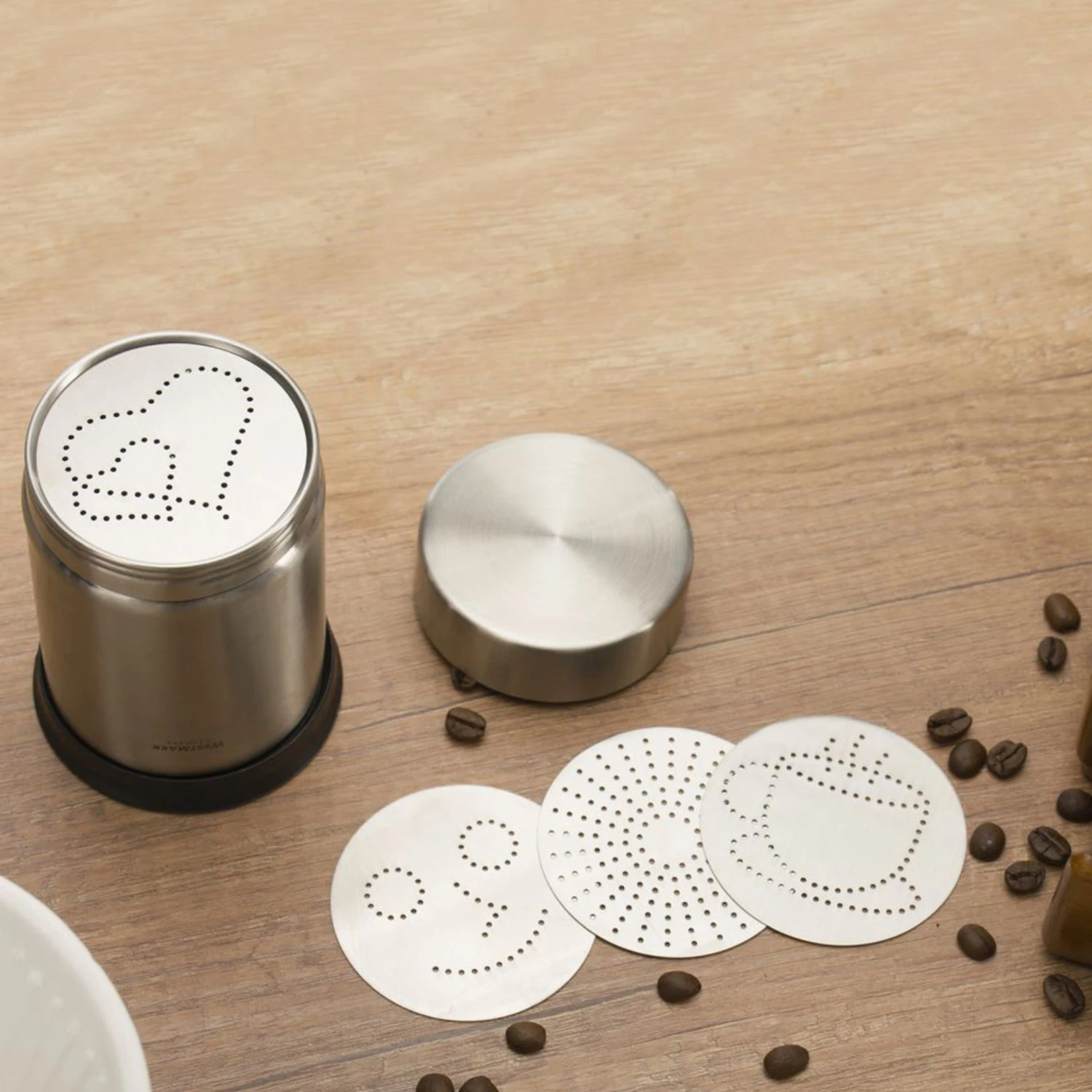 Westmark Cappuccino Cacao Strooier Rvs 5 Westmark Cappuccino Cacao Strooier Rvs - Afbeelding 5