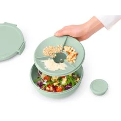 Brabantia Make En Take Salade Lunchkom 1,3 Liter Jade Groen -Keukenartikelen Verkoop 102 6382 4 1