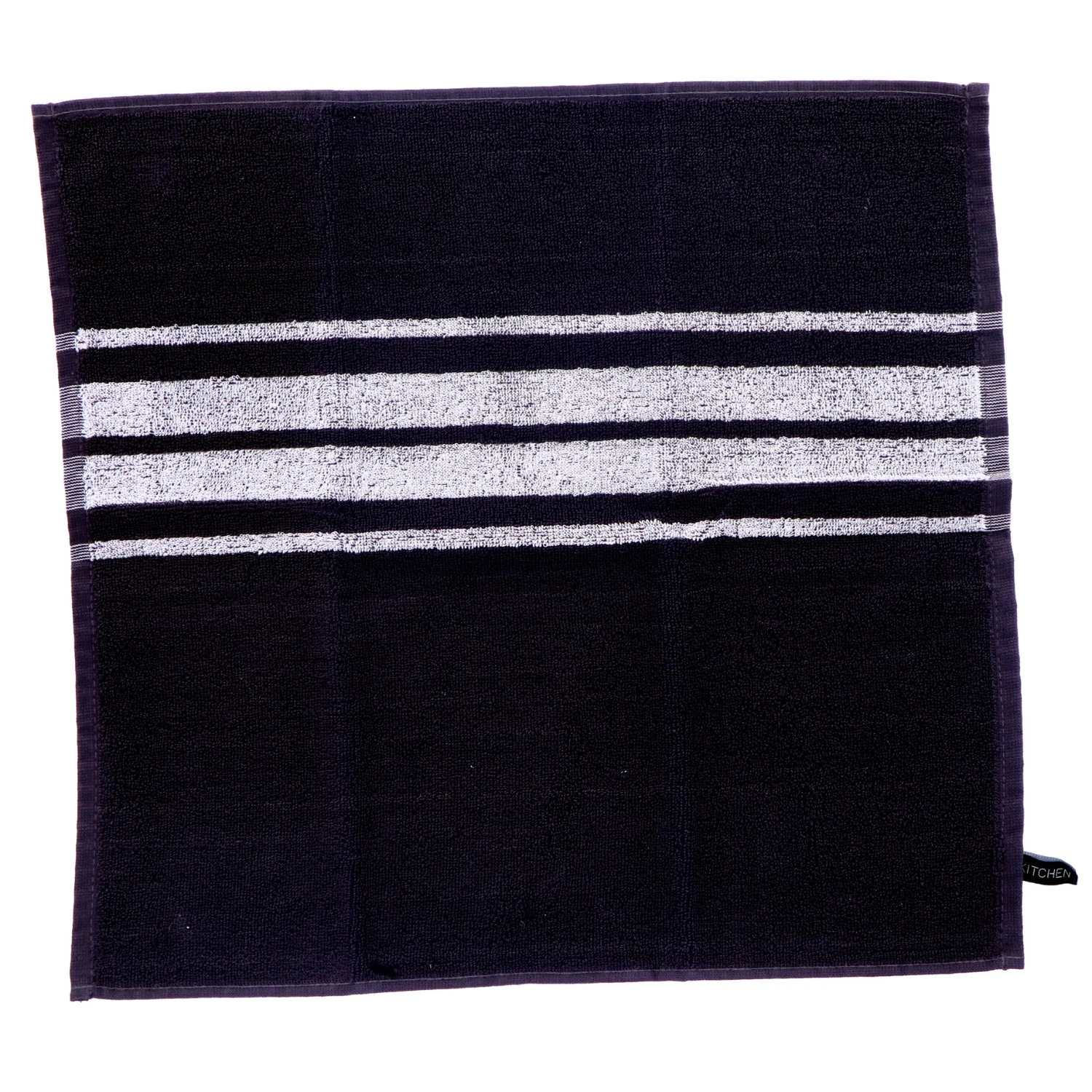 Keukendoek Streep EM Kitchen 50x50 Off Black 1 Keukendoek Streep EM Kitchen 50x50 Off Black