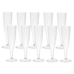 Duni Champagneglazen Crystallo Plastic 10 Stuks -Keukenartikelen Verkoop 105 0145 3 1