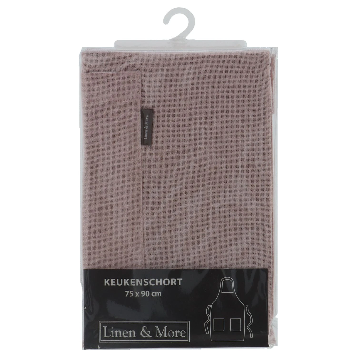 Linen & More Keukenshort Indi Light Pink 75 X 90 Cm 4 Linen & More Keukenshort Indi Light Pink 75 X 90 Cm - Afbeelding 4
